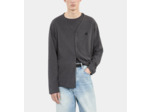 Cardigan En Coton Gris anthracite melange