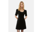 Robe Courte En Velours Noir black