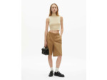 Bermuda uni en coton brown