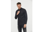 Chemise allover, piping et broderie poitrine