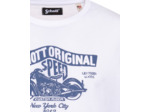 T-shirt imprimé logo moto vintage