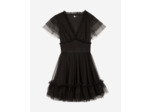 Robe courte en tulle noire black