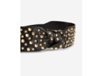 Ceinture en cuir avec gros noeud black