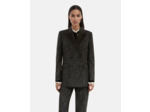 Veste de smoking ample revers satin black