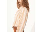 Blouse rayures orangees