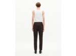 Pantalon droit en laine marron brown