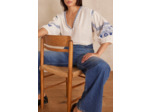 Blouse SALLY en coton brodée