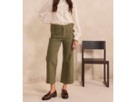 Jean large et cropped en coton mélangé MAE