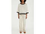 Pull ample en crochet bicolore - JOVITA