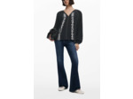 Blouse À Manches Longues En Tissu – Femme