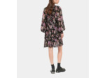 Robe courte imprimé fleuri black / purple