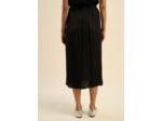 Jupe longue évasée en satin de viscose