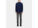 Chemise A Carreaux Manches Longues blue black