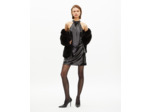 Robe courte en sequins noire black