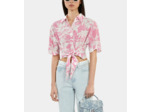 Chemise Imprimée Manches Courtes pink-white