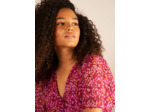 Blouse imprimé encolure V