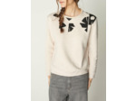 Pull elona ecru chine