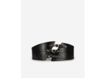 Ceinture en cuir avec trois boucles black