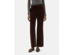 Pantalon Tailleur Droit En Velours Côtelé Marron brown