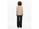 Chemise avec lavallière à pois beige beige / red