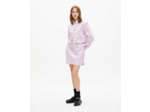 Mini jupe a taille elastique pink black