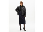 Jupe longue crayon marine bleu