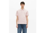 Polo manches courtes avec broderie blason lila