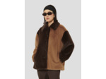 Manteau Magritte Chocolat en Polyester