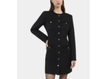 Robe Courte En Tweed Noir black