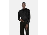 Chemise jacquard avec étoiles noire black