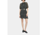 Robe Courte A Manches Courtes black white