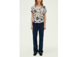 T-shirt V imprimé en coton - GAVINA