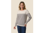 Pull Marinière femme VISCOSE patte épaule Gabrielle