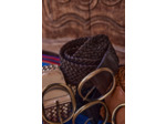 Ceinture en cuir tressé Eloise