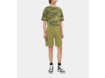 Short Cargo Kaki En Coton Et Lin wood kaki