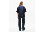 T-shirt manches courtes a sequins et print dark navy