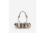 Sac amelia small en cuir black white