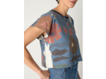 T-shirt fleur jeans
