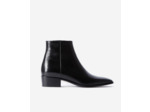 Bottines en cuir avec zip interieur black