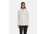 Chemise manche longue a pois white / black