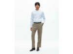 Pantalon de costume large beige melange