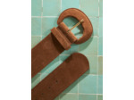 Ceinture large en croûte de cuir