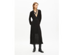 Robe longue plissée en lurex noire black