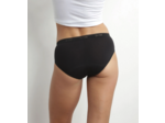 Culotte menstruelle lavable en coton bio noir Flux moyen Dim Protect