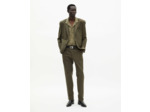 Veste de costume droite classique 2 boutons kaki