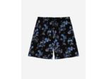 Short motif petites fleurs black blue