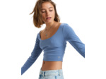 Top Tricoté Roxy Bleu