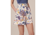 Short Shelby Bleu en Coton