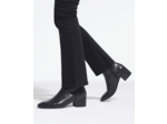 Bottines en cuir avec zip interieur black