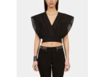 Top Court Noir En Broderie Anglaise black